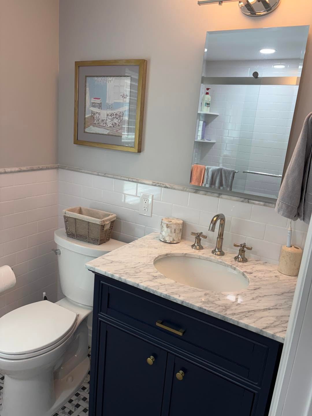 Bathroom remodel by JM All-Pro Services, a licensed contractor in Worcester County, Massachusetts