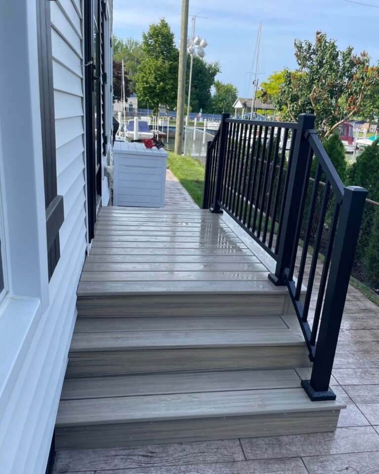 Custom deck built by JM All-Pro Services in Worcester County, Massachusetts