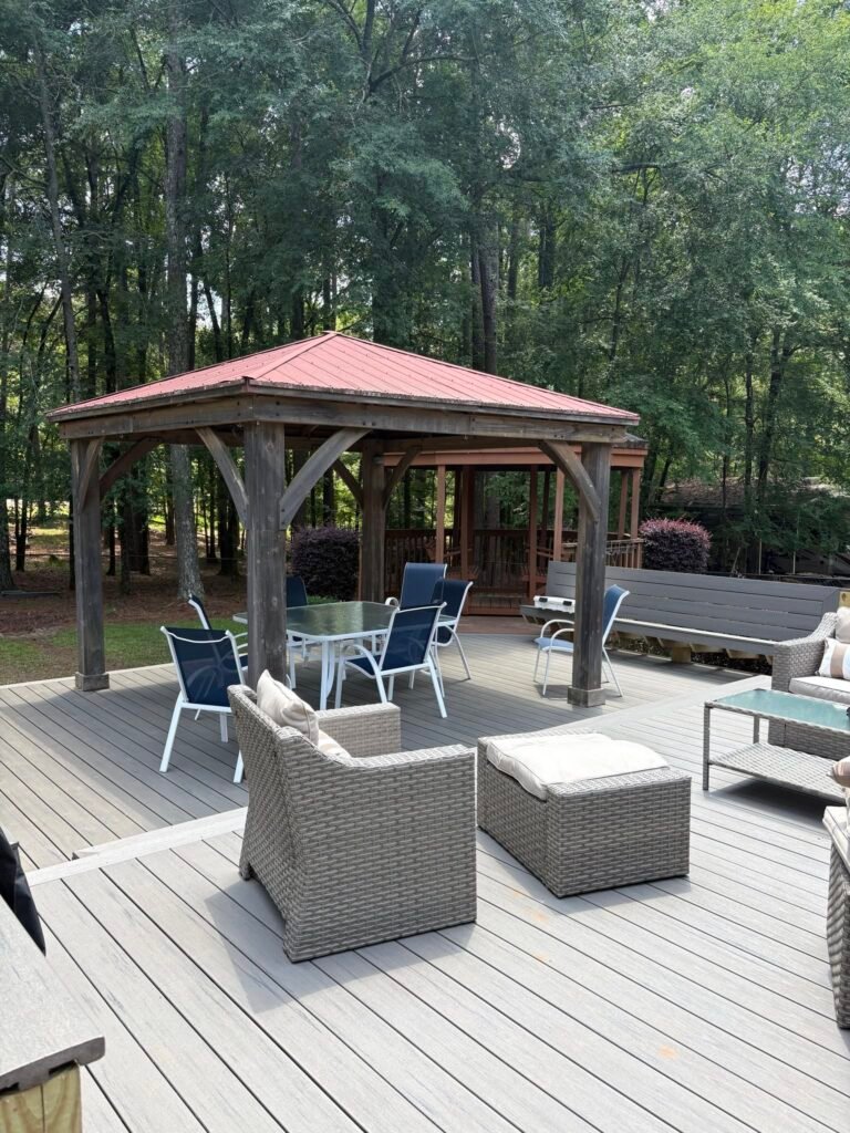 Custom deck built by JM All-Pro Services in Worcester County, Massachusetts
