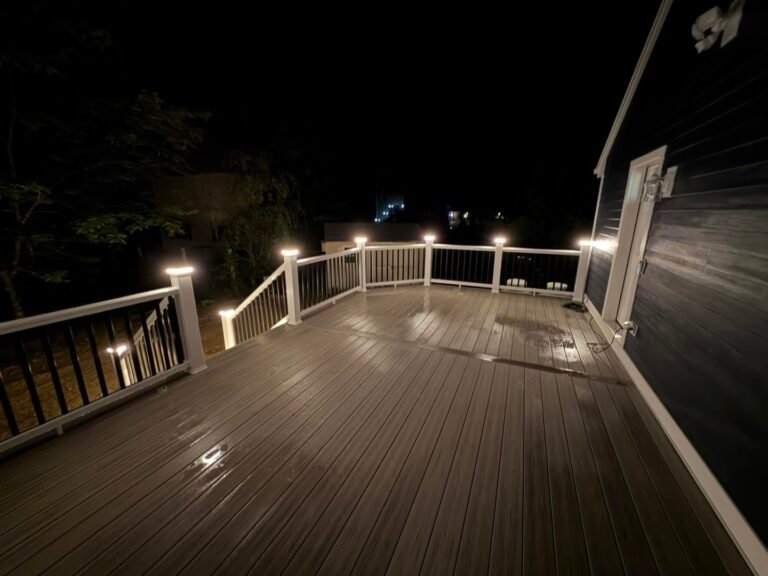 Custom deck built by JM All-Pro Services in Worcester County, Massachusetts