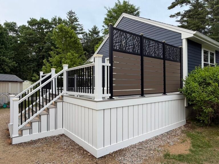 Custom deck built by JM All-Pro Services in Worcester County, Massachusetts