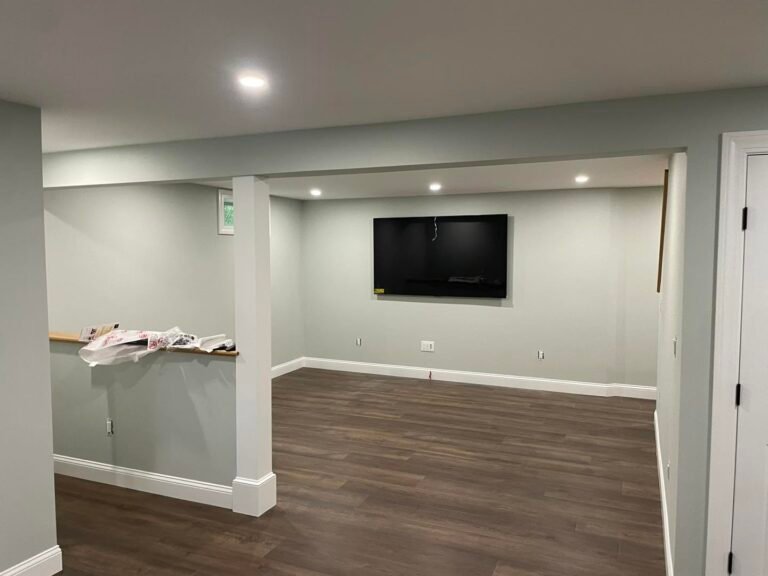 Finished basement by JM All-Pro Services in Worcester County, Massachusetts