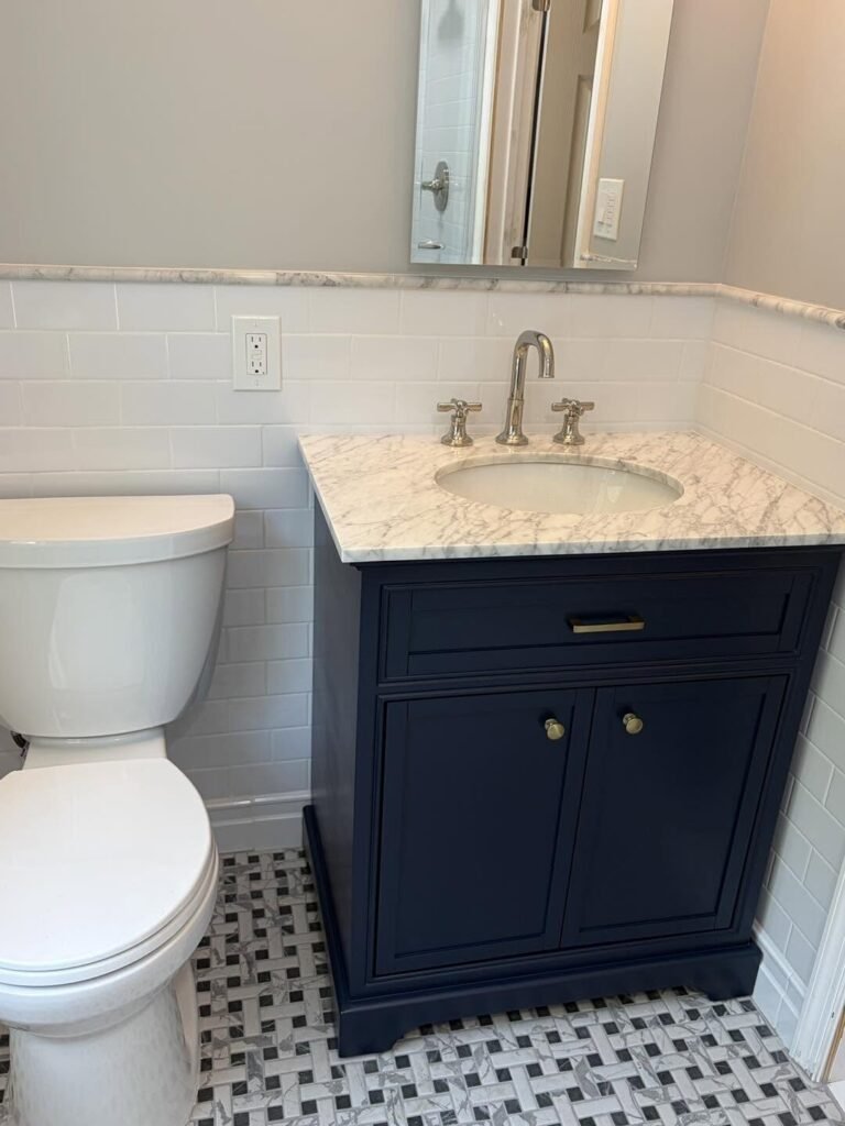 Bathroom remodel by JM All-Pro Services, a licensed contractor in Worcester County, Massachusetts