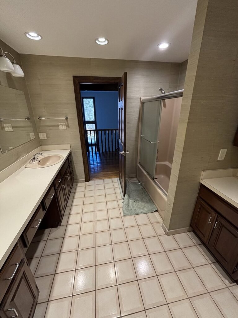 Bathroom remodel with new tile by JM All-Pro Services in Worcester County, Massachusetts