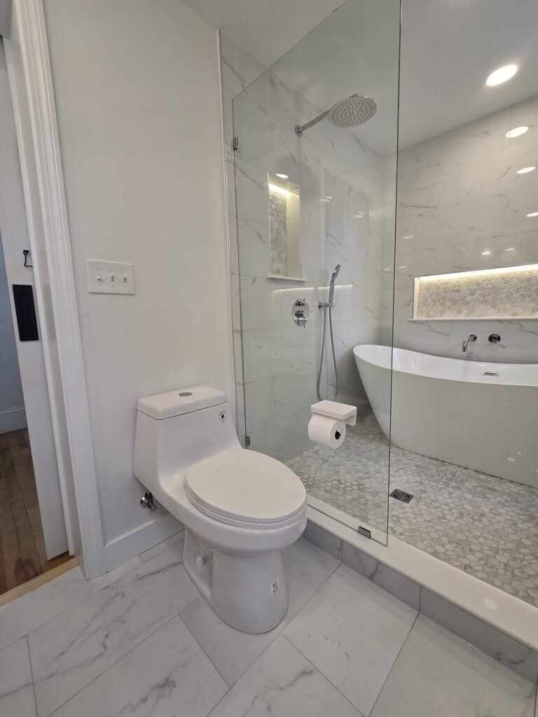 Bathroom remodel by JM All-Pro Services, a licensed contractor in Worcester County, Massachusetts