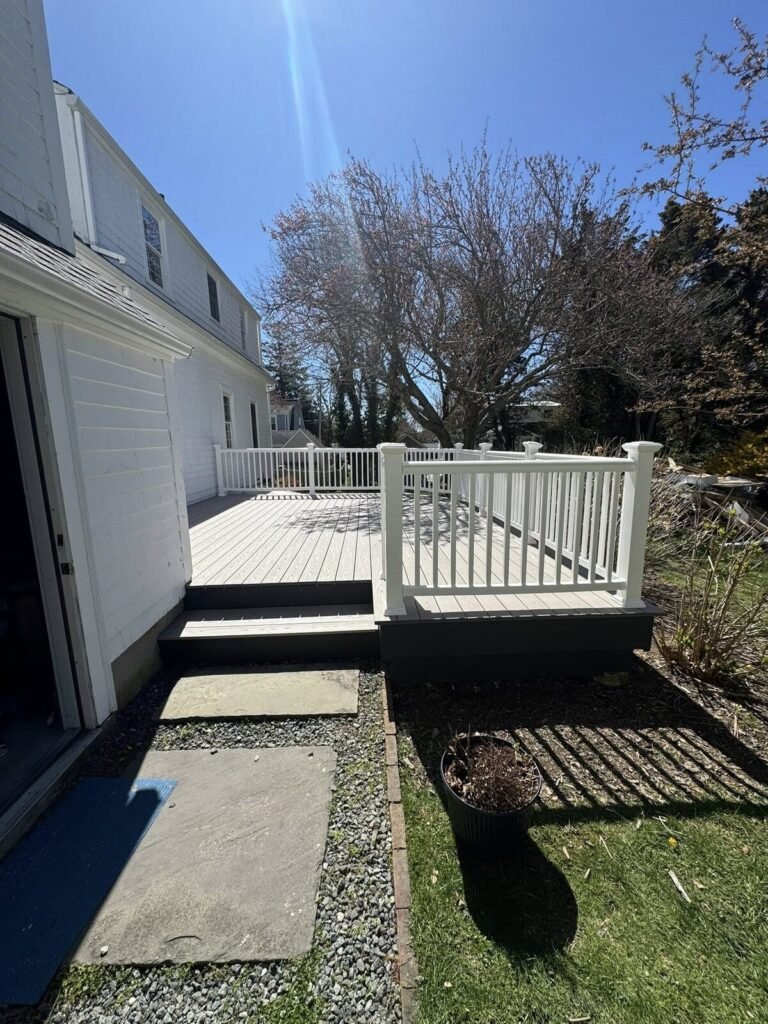 Custom deck built by JM All-Pro Services in Worcester County, Massachusetts