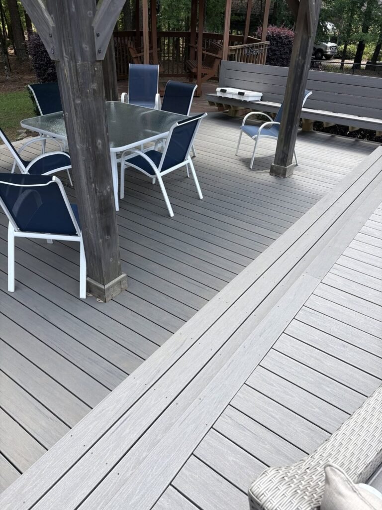 Custom deck built by JM All-Pro Services in Worcester County, Massachusetts