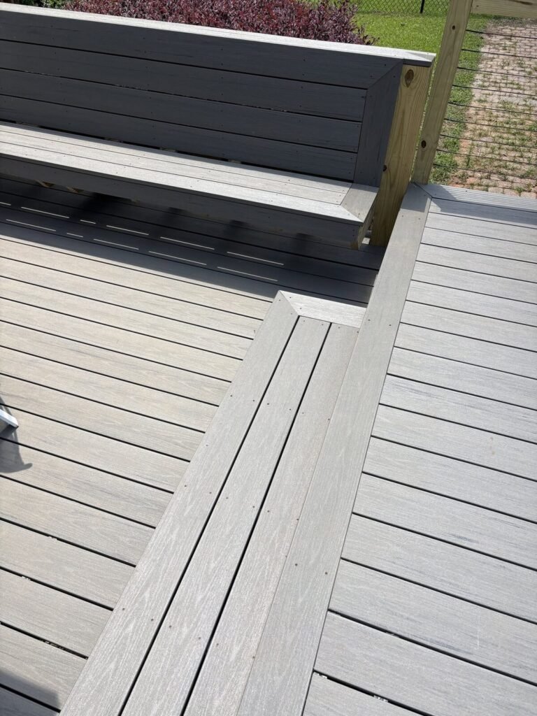 Custom deck built by JM All-Pro Services in Worcester County, Massachusetts