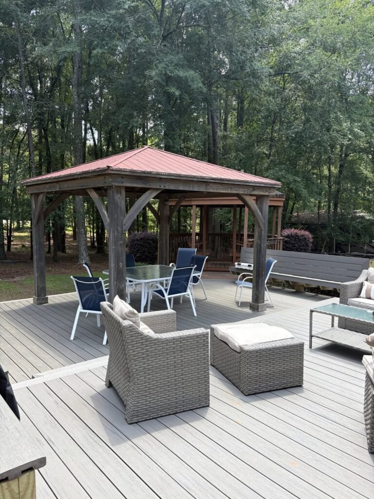 Custom deck built by JM All-Pro Services in Worcester County, Massachusetts