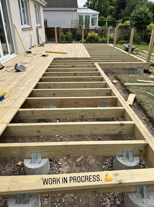 Custom deck built by JM All-Pro Services in Worcester County, Massachusetts