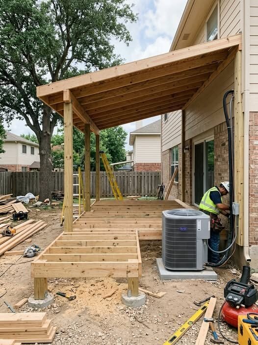 Custom deck built by JM All-Pro Services in Worcester County, Massachusetts